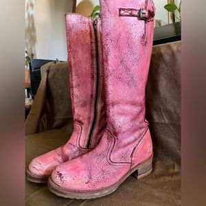 Frye tall zipper boots
